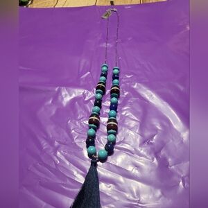 J.Jill precious stone long necklace NWT